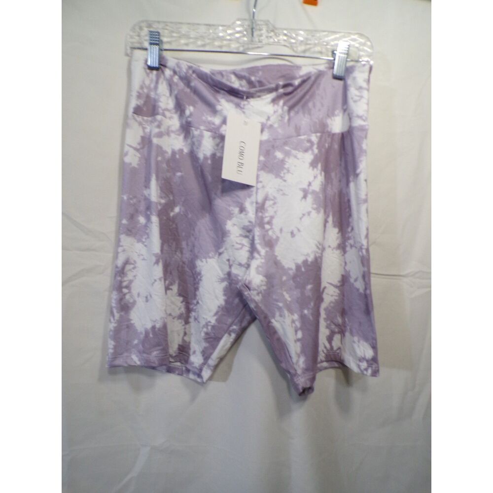 Women's Purple Tie-Dye Shorts Size M - Picture 1 of 4